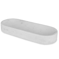 Uttermost Black Label Big Pill Bowl/Tray - White Marble