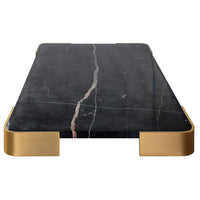 Uttermost Black Label Elevated Tray/Plateau - Black Marble Large