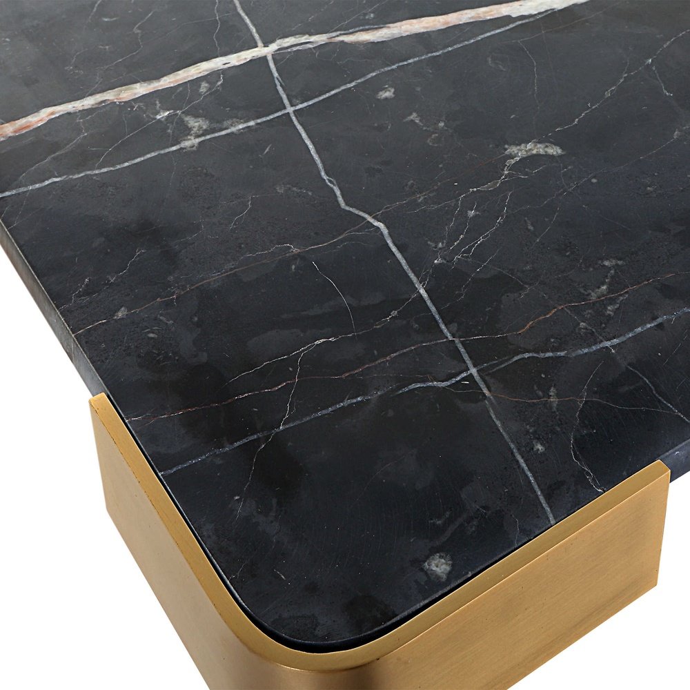 Uttermost Black Label Elevated Tray/Plateau - Black Marble Large