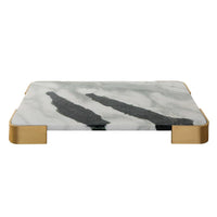 Uttermost Black Label Elevated Tray/Plateau - Panda Marble Medium