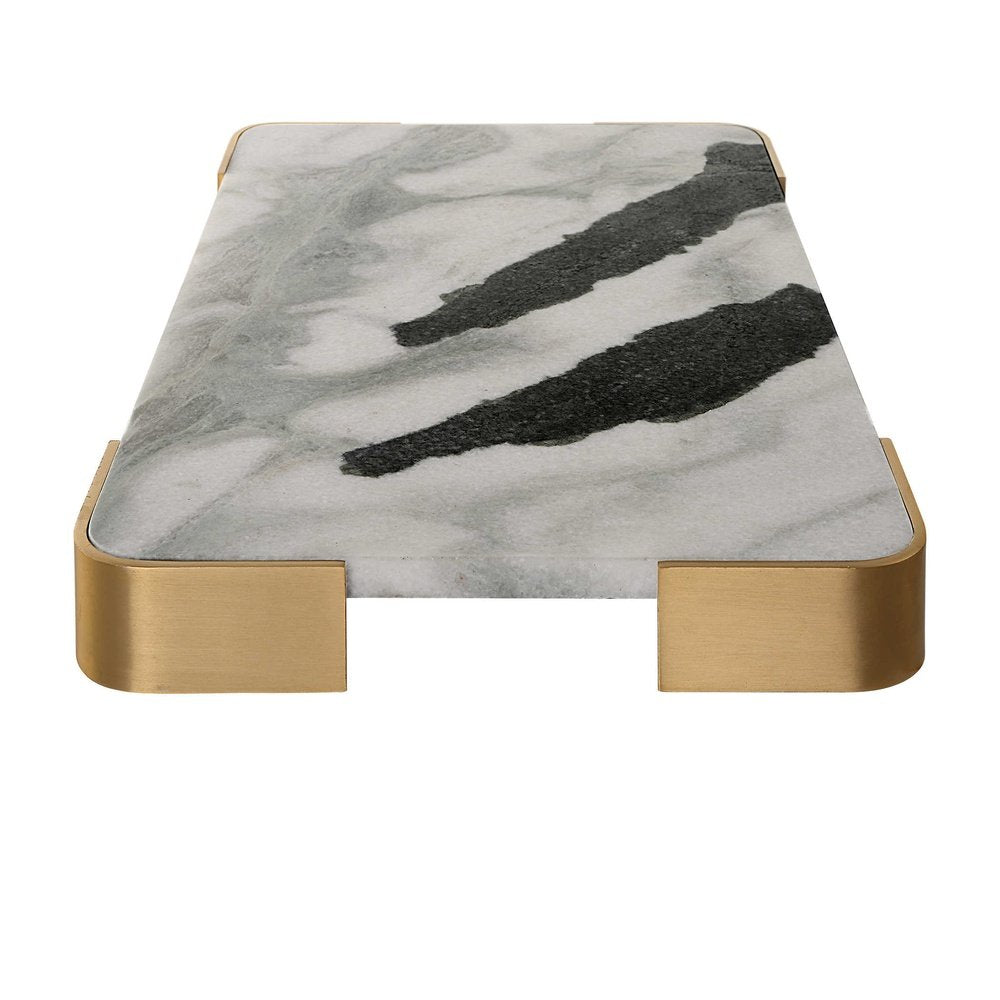 Black Label Elevated Medium Tray/Plateau - Panda Marble Uttermost 5