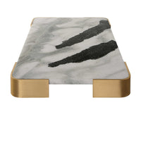 Uttermost Black Label Elevated Tray/Plateau - Panda Marble Medium