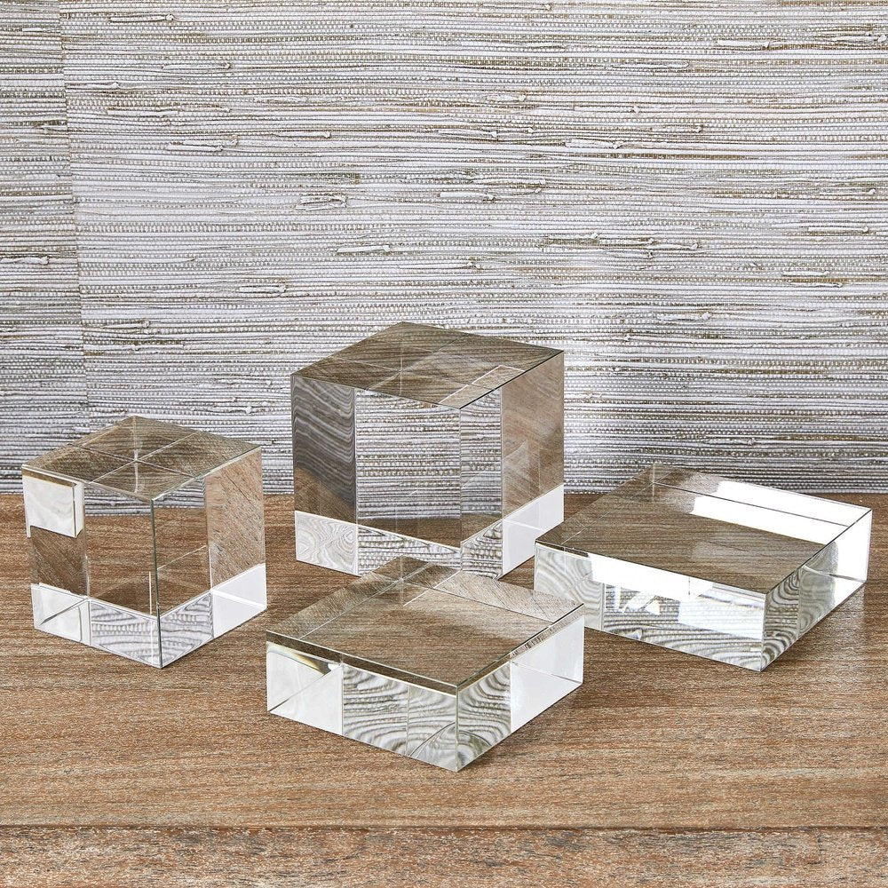 Black Label Set of 2 Cube Risers/Sculptures - Crystal Uttermost 3