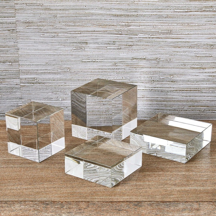 Black Label Set of 2 Cube Risers/Sculptures - Crystal Uttermost 3