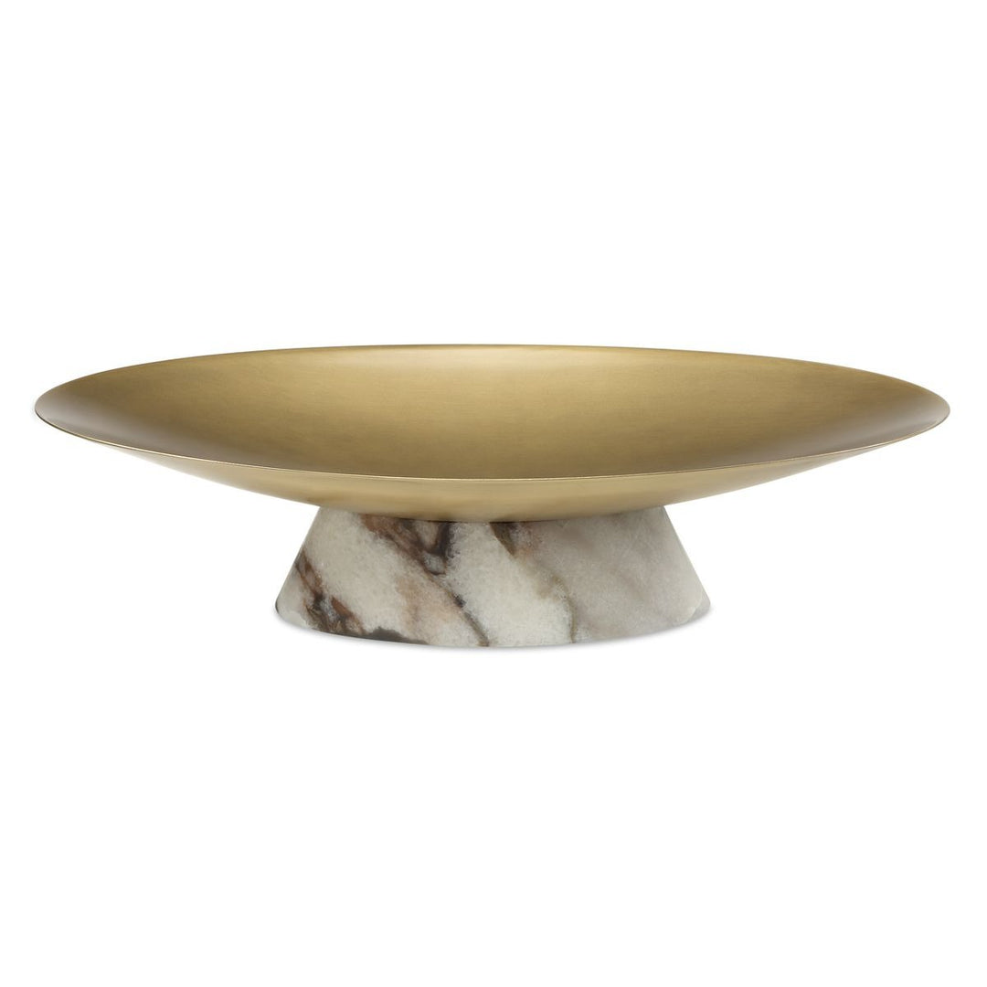 Coup de Grace Low Bowl - White Chocolate Marble