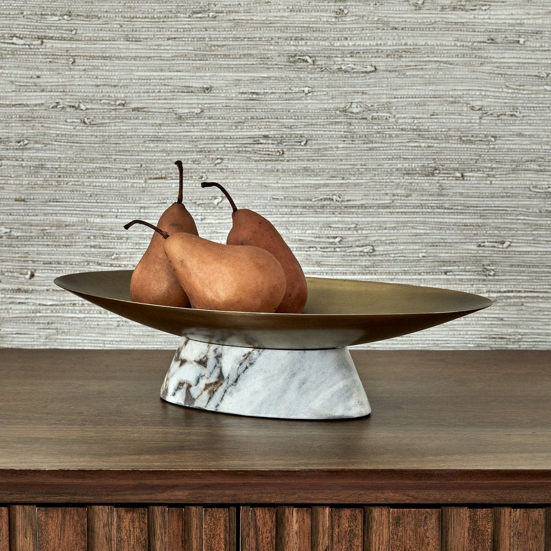 Coup de Grace Low Bowl - White Chocolate Marble