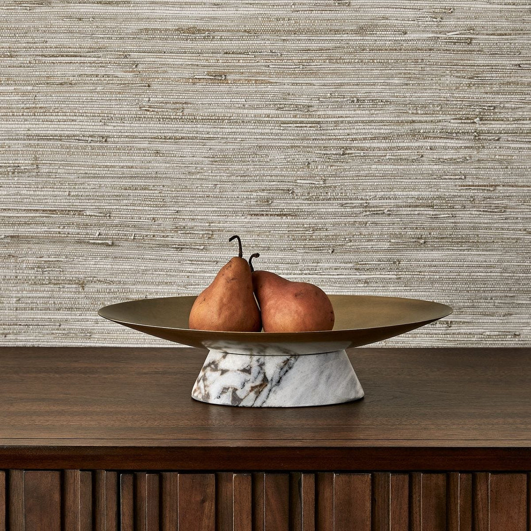 Coup de Grace Low Bowl - White Chocolate Marble