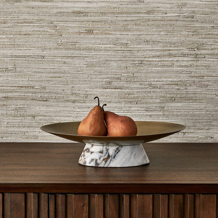 Coup de Grace Low Bowl - White Chocolate Marble