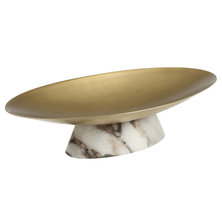 Coup de Grace Low Bowl - White Chocolate Marble