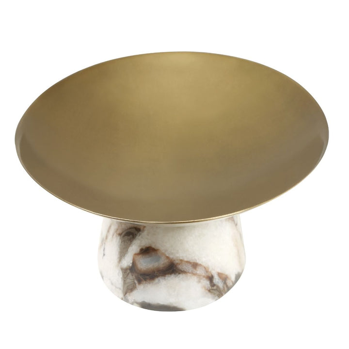 Coup de Grace Low Bowl - White Chocolate Marble