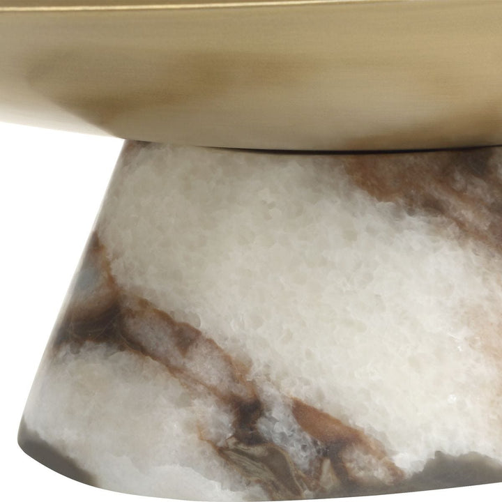 Coup de Grace Low Bowl - White Chocolate Marble