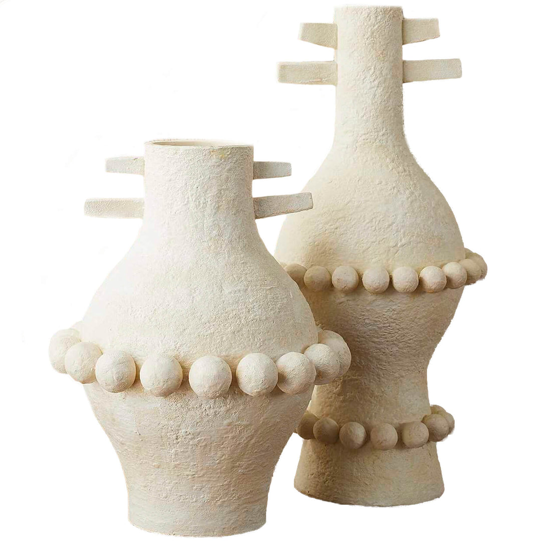 Pom Pom Set of 2 Totem Vases