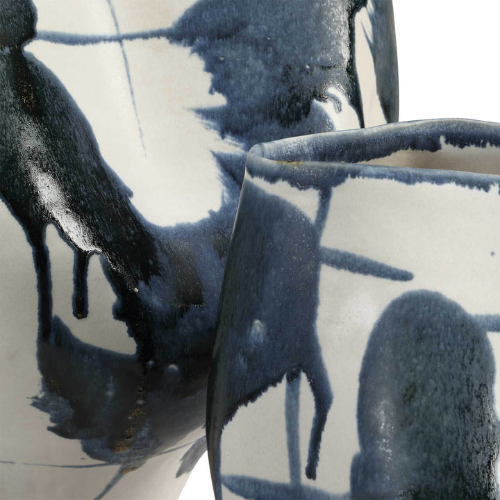 Expressionism Set of 2 Vases