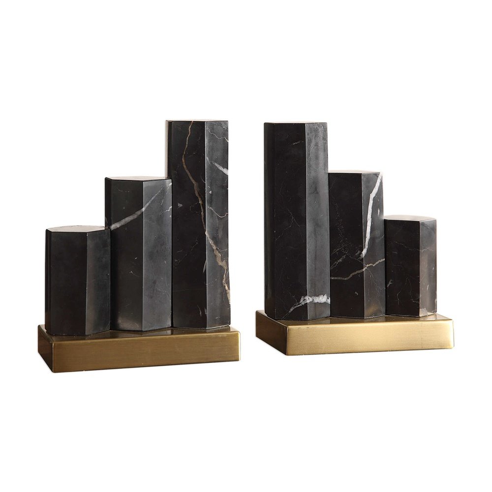 Uttermost Black Label Nate Bookends - Set of 2