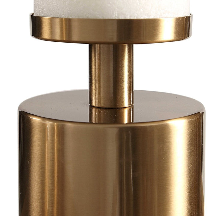 Black Label Kamdyn Set of 4 Candle Holders - Brass Uttermost 3