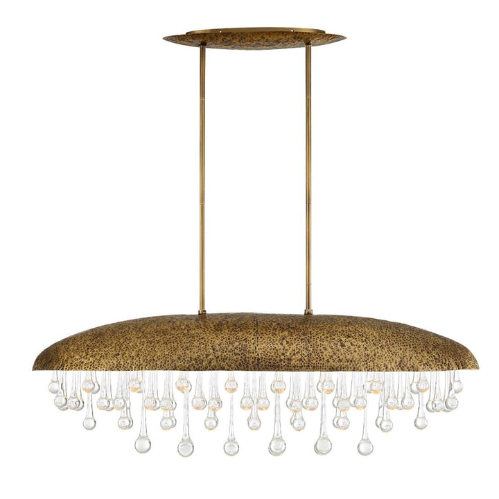 Downpour Brass & Glass Droplet Pendant Light