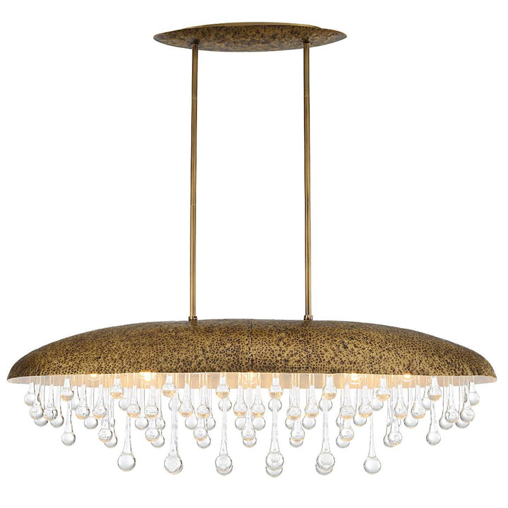 Downpour Brass & Glass Droplet Pendant Light
