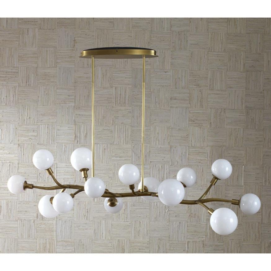Meandering 14 Pendant Light - Brass