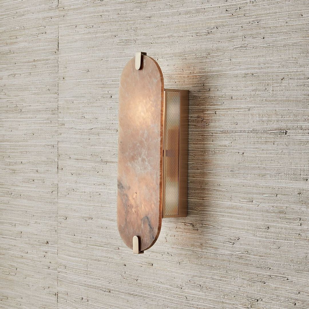 Lustrous 2 Light Wall Sconce - Smoky Alabaster