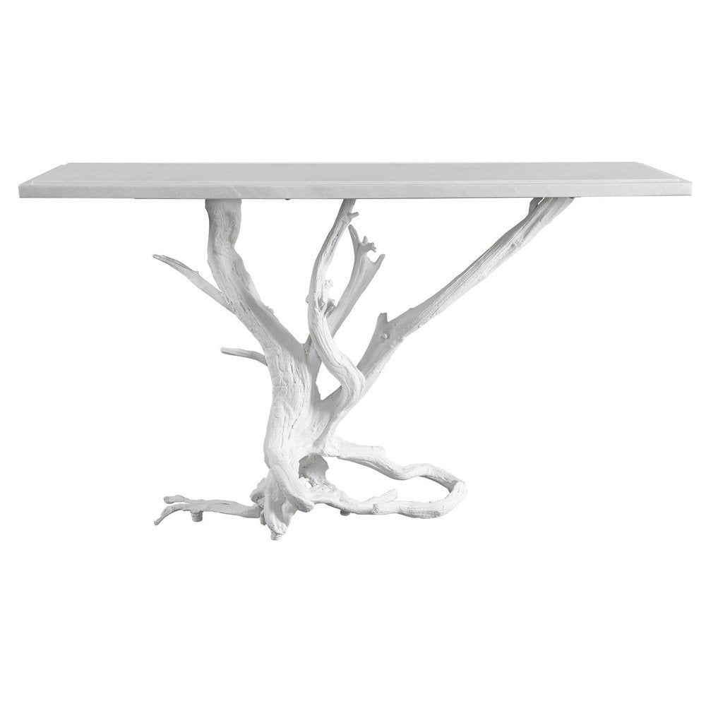 Uttermost Black Label Big Sur Console Table - Matte White