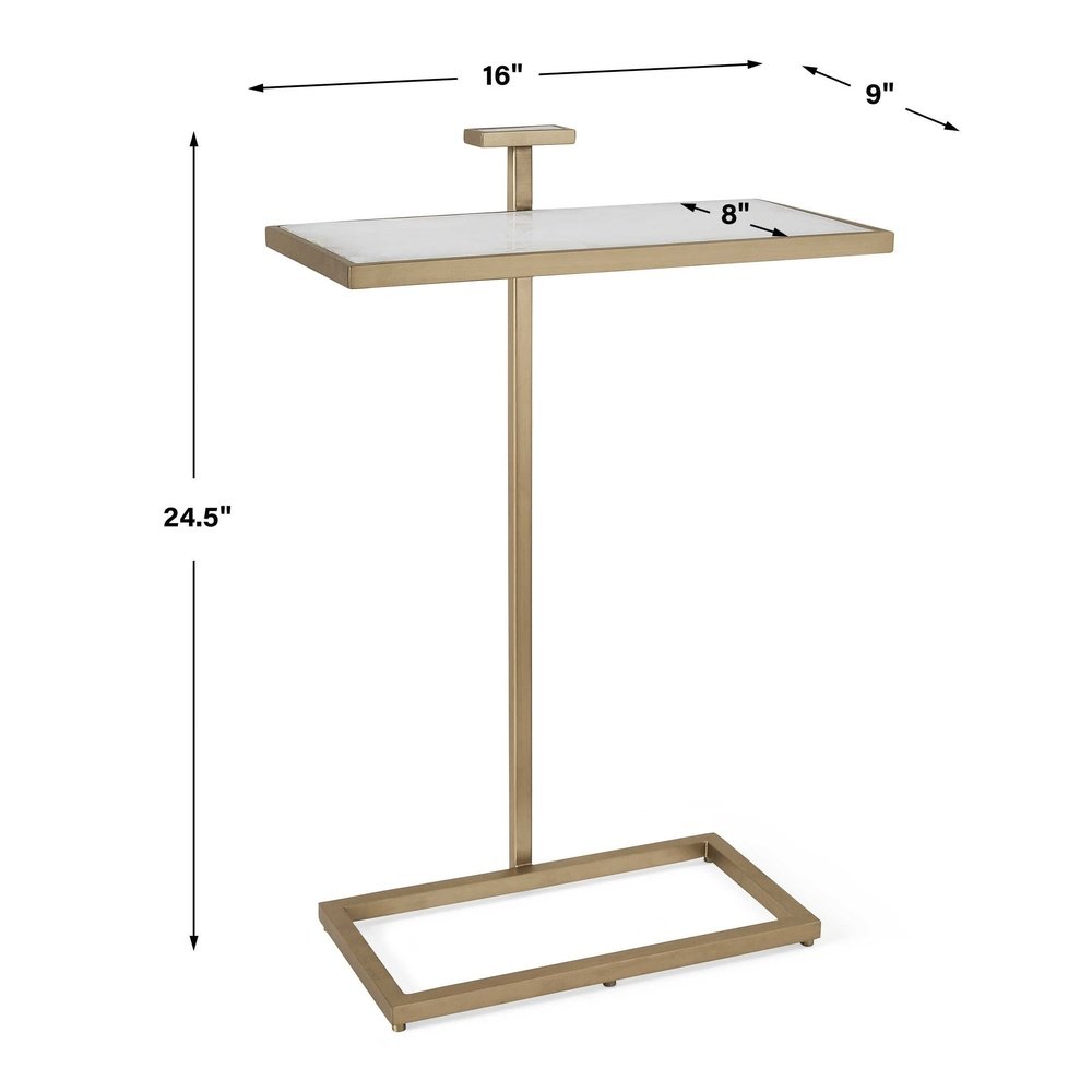Black Label Jewel Pull Up Rectangle Accent Table Uttermost 6