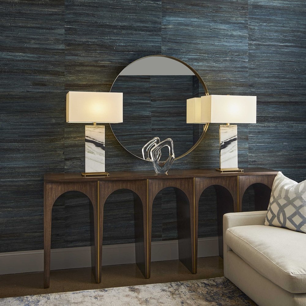 Black Label Panda Marble Table Lamp Uttermost 4