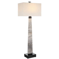 Uttermost Black Label Spire Buffet Lamp - Rustic Gray Stone/Bronze