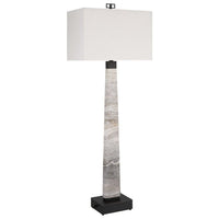 Uttermost Black Label Spire Buffet Lamp - Rustic Gray Stone/Bronze