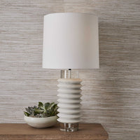 Uttermost Black Label Accordion Table Lamp