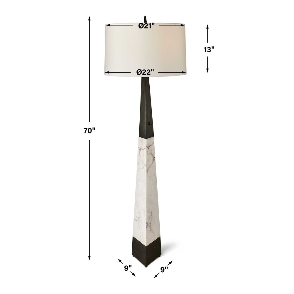 Uttermost Black Label Trian Floor Lamp