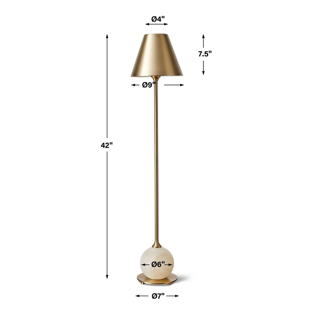 Uttermost Black Label Poise Buffet Lamp - Brass