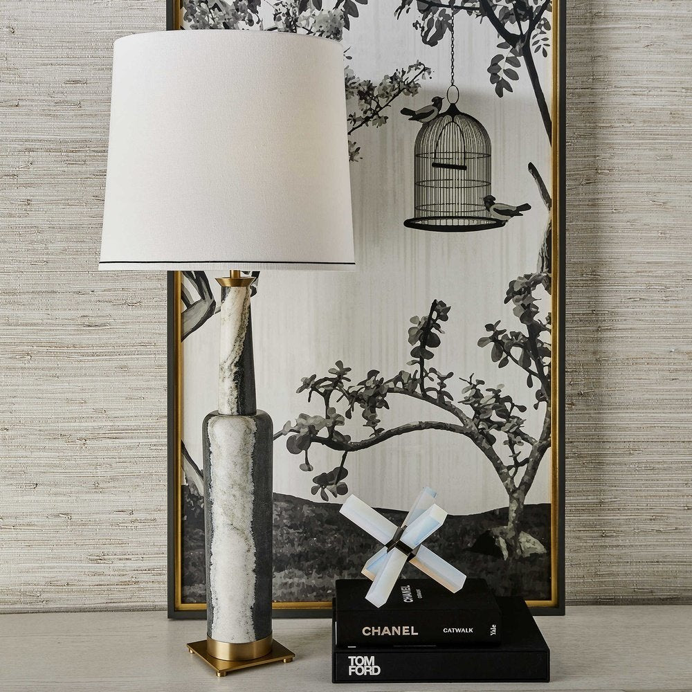 Uttermost Black Label Statuesque Table Lamp - Panda Marble