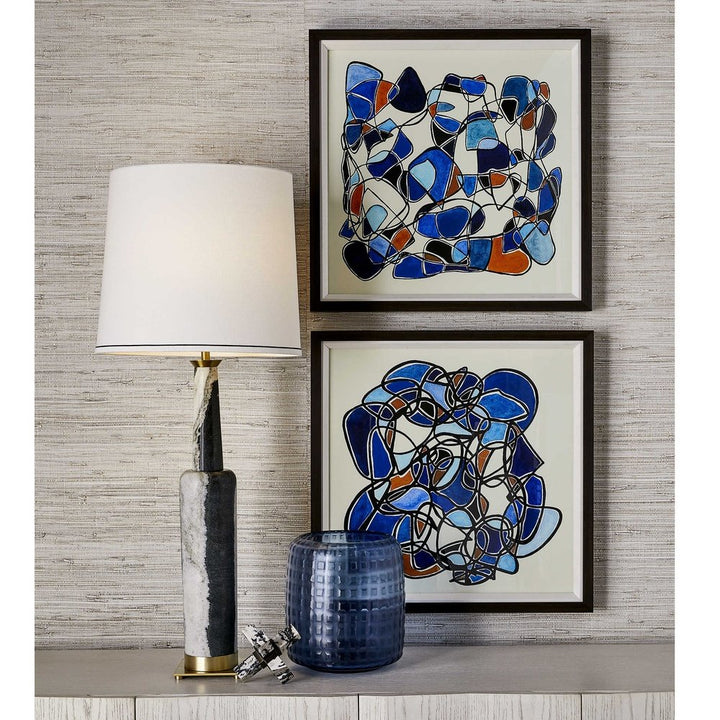 Black Label Statuesque Table Lamp - Panda Marble Uttermost 2