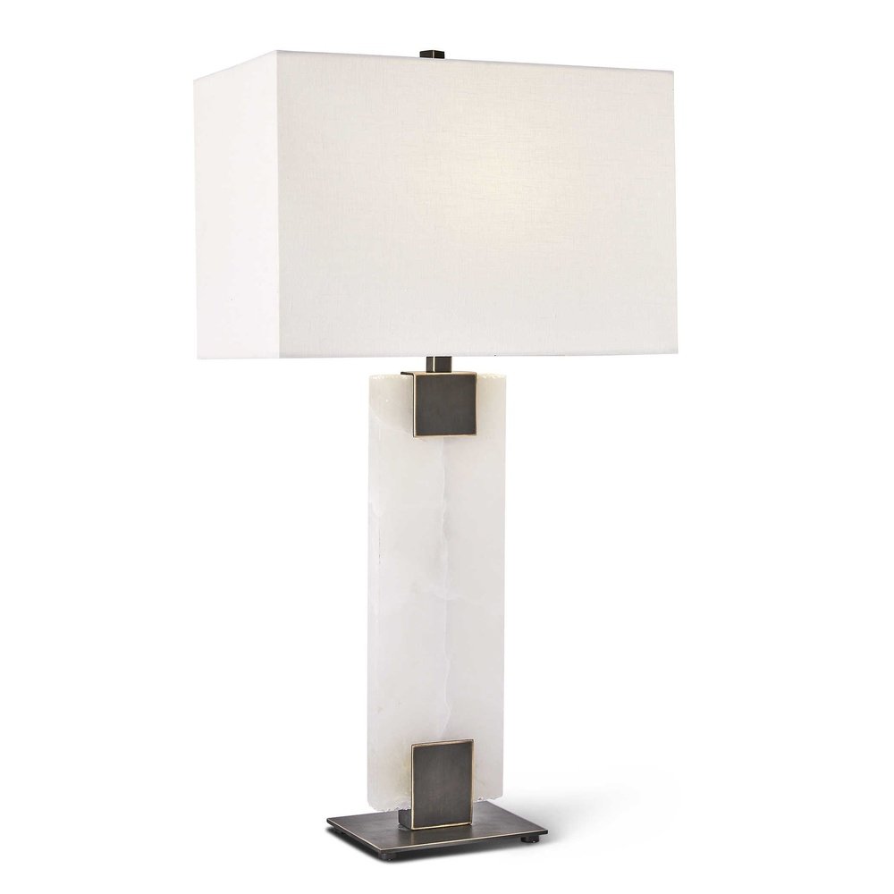  Uttermost-Uttermost Black Label Clamp Table Lamp-White 069 