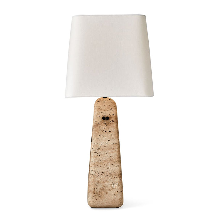 Crossbow Table Lamp - Travertine