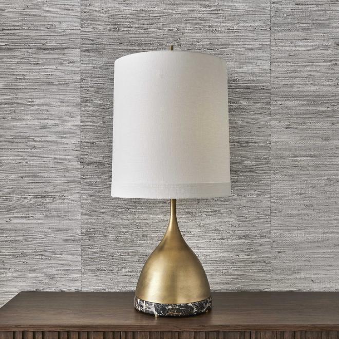 Kiss Table Lamp Brass & Marble