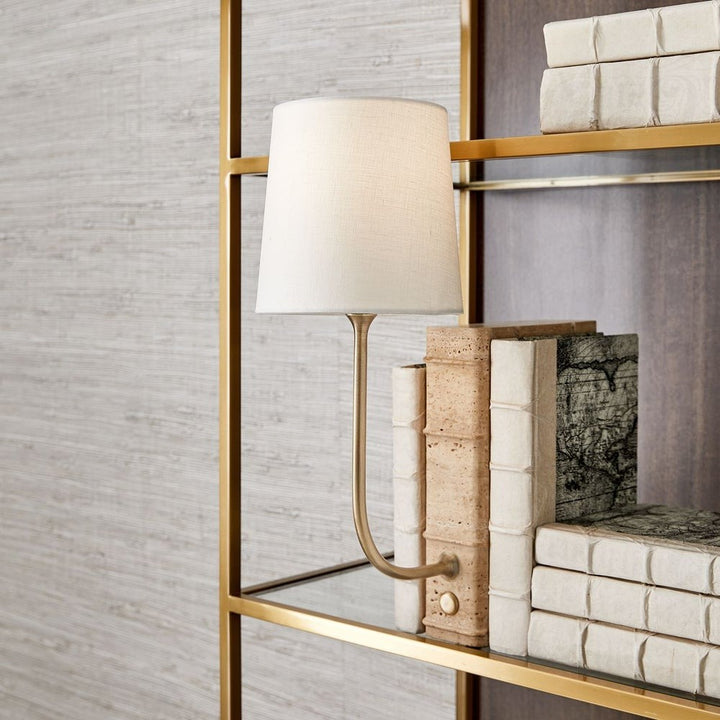 Book Mini Lamp - Travertine