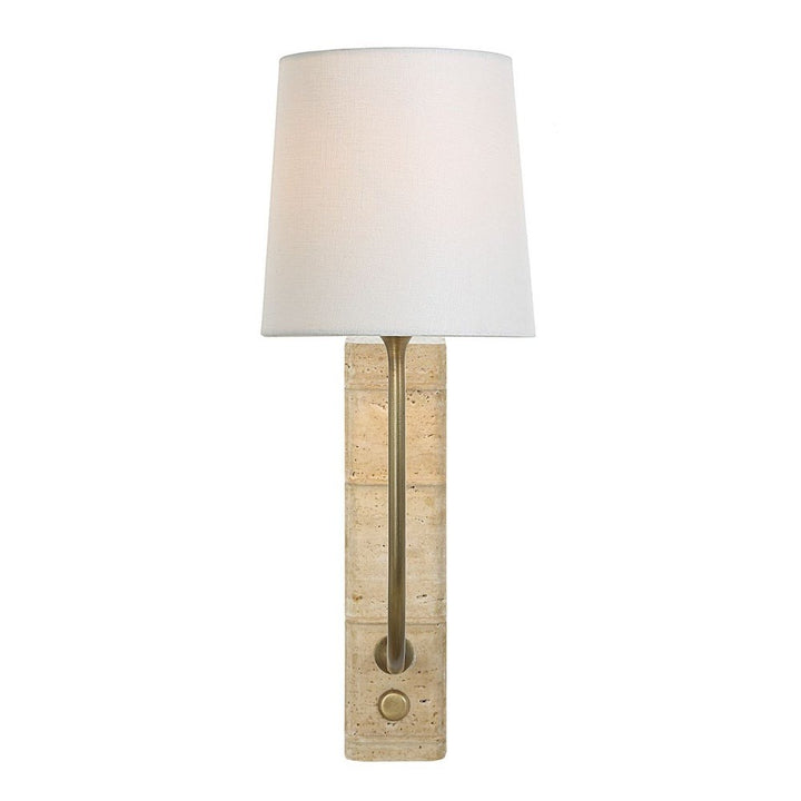 Book Mini Lamp - Travertine