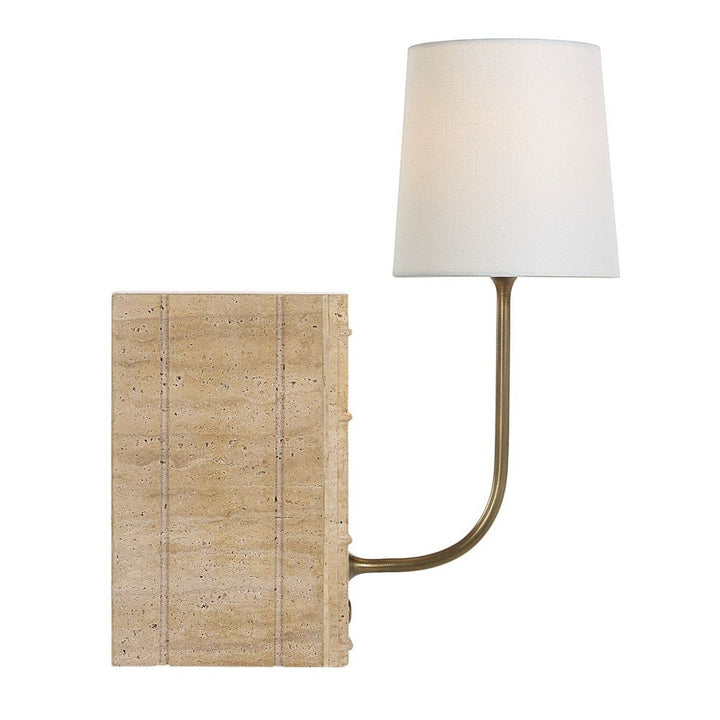 Book Mini Lamp - Travertine