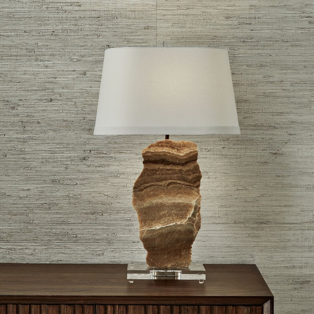 Slice Table Lamp - Latte Onyx