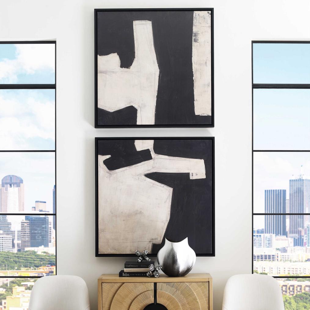 Transformation Set of 2 Framed Canvases