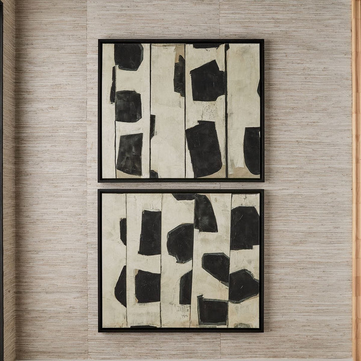 On The Line Set of 2 Framed Canvases