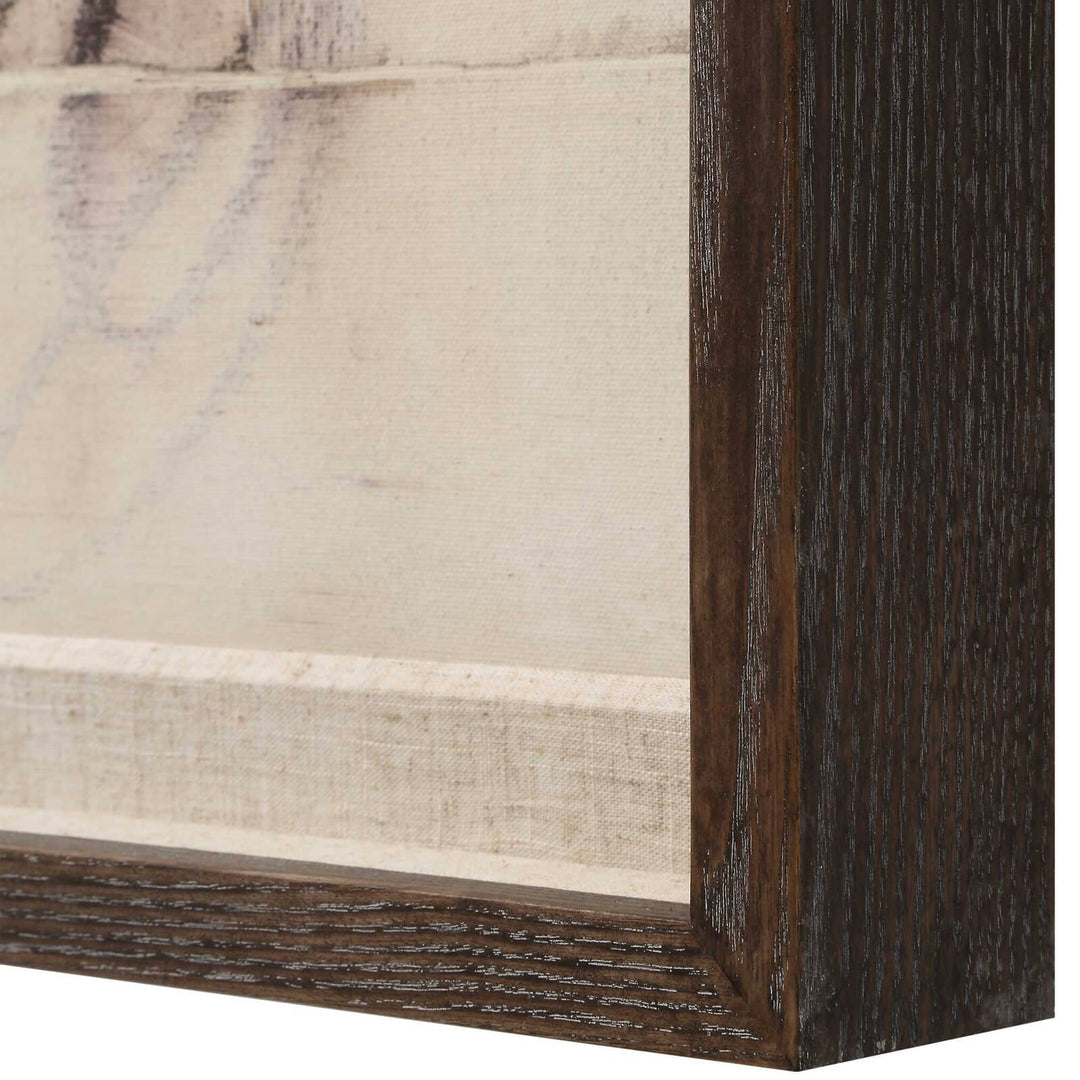 Cursive Framed Canvas