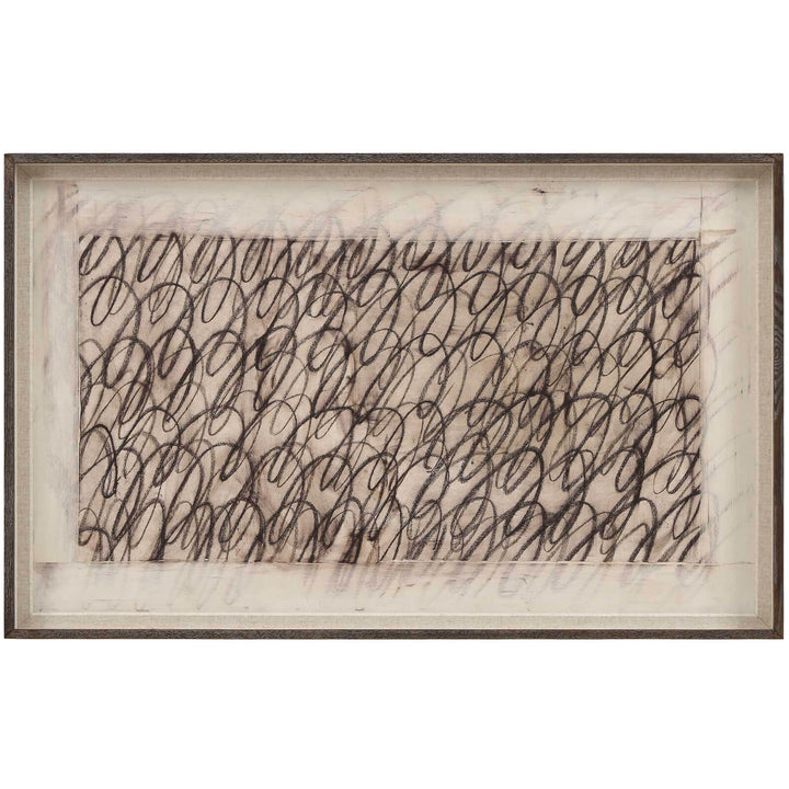 Cursive Framed Canvas
