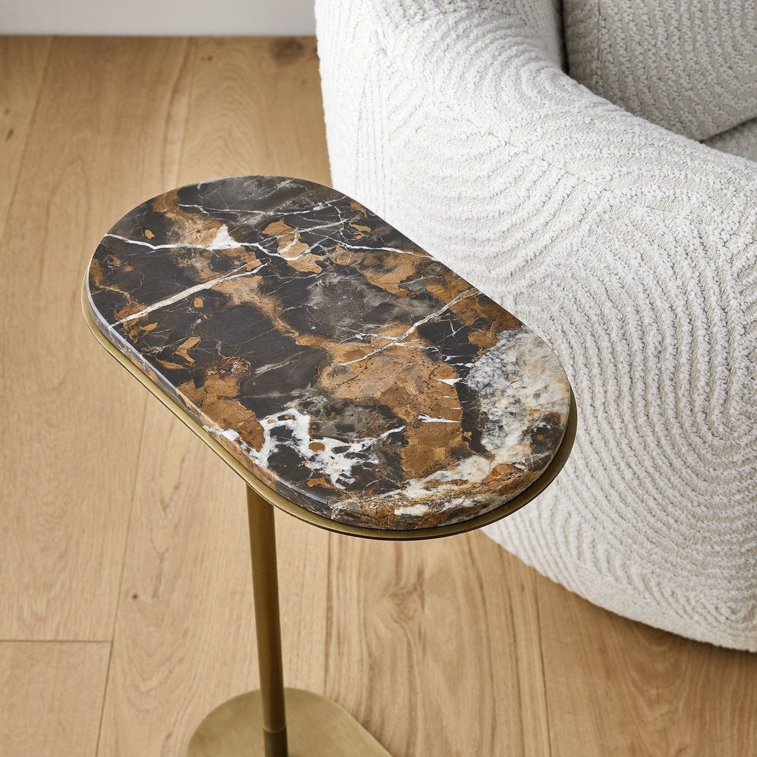 Lozenge Accent Table - Michelangelo Marble