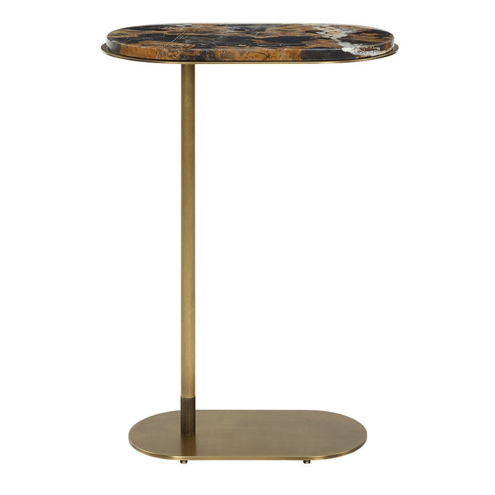 Lozenge Accent Table - Michelangelo Marble