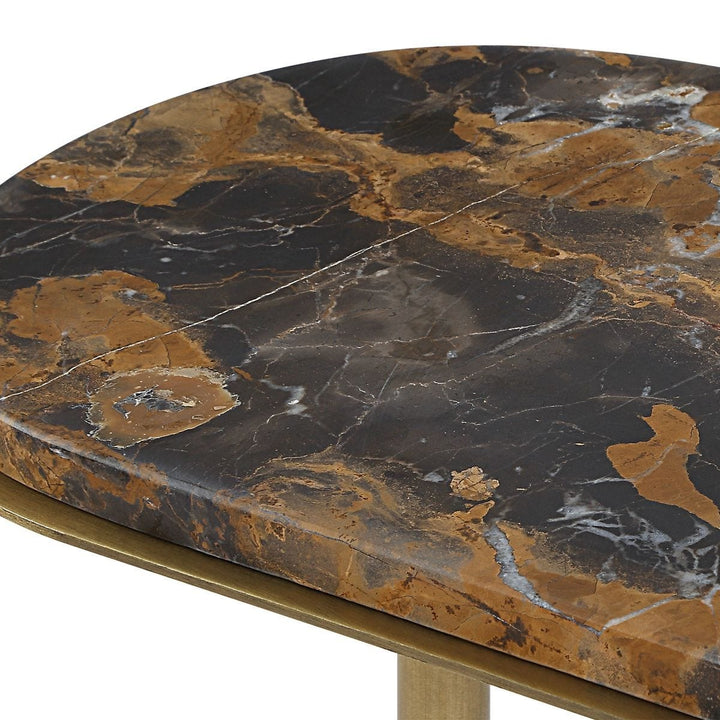 Lozenge Accent Table - Michelangelo Marble