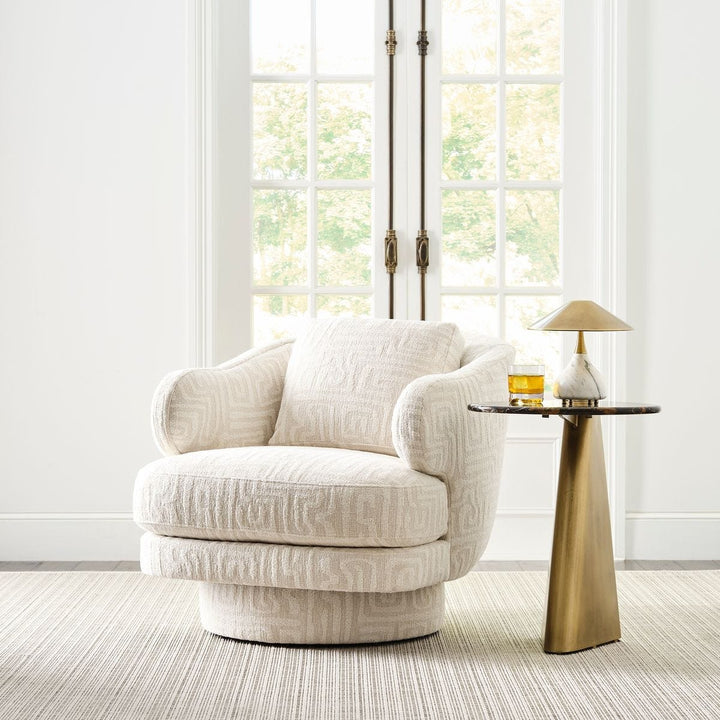 Strum Accent Table - Michelangelo Marble