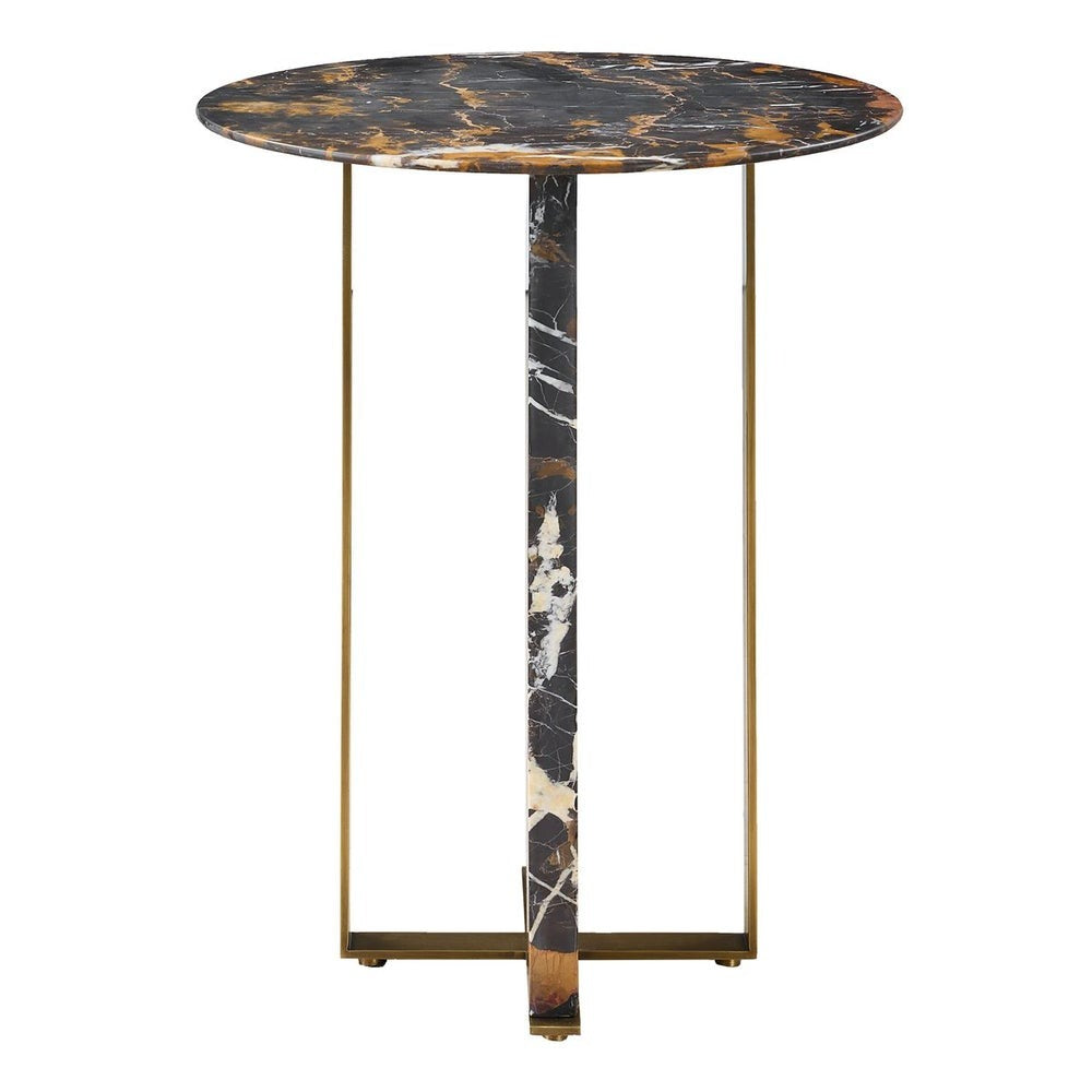 Joist Accent Table - Michelangelo Marble