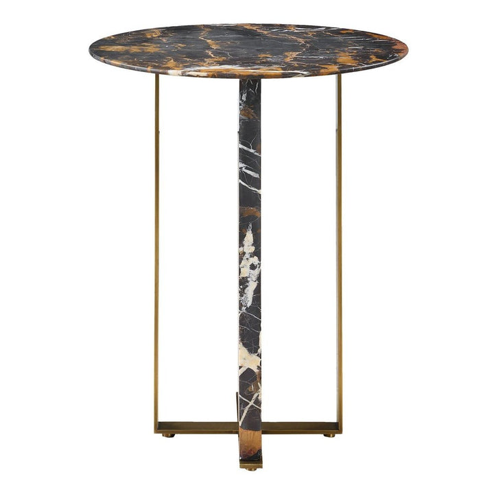 Joist Accent Table - Michelangelo Marble